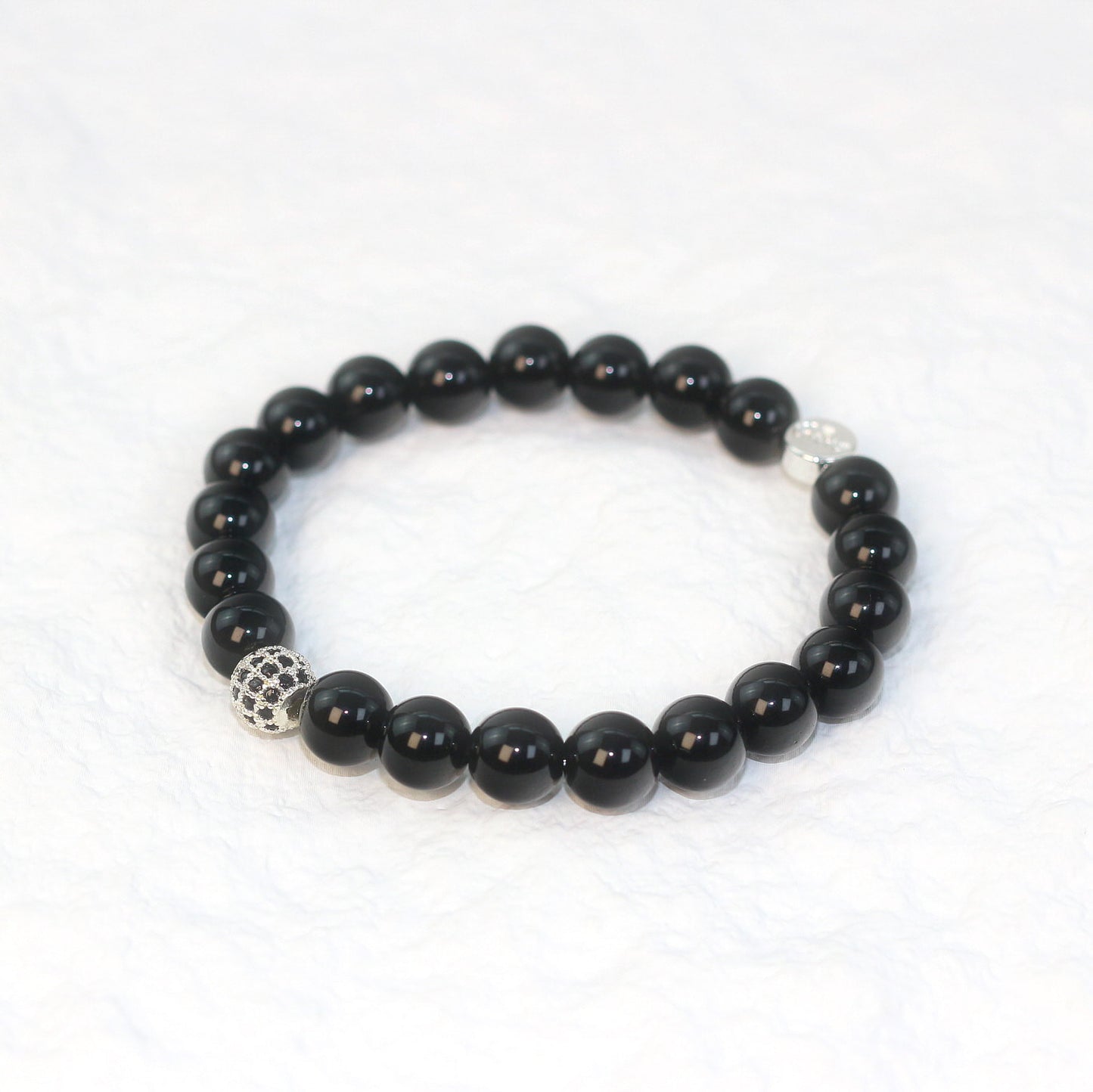 Onyx Strength Bracelet | Fortune 8mm Unisex Series