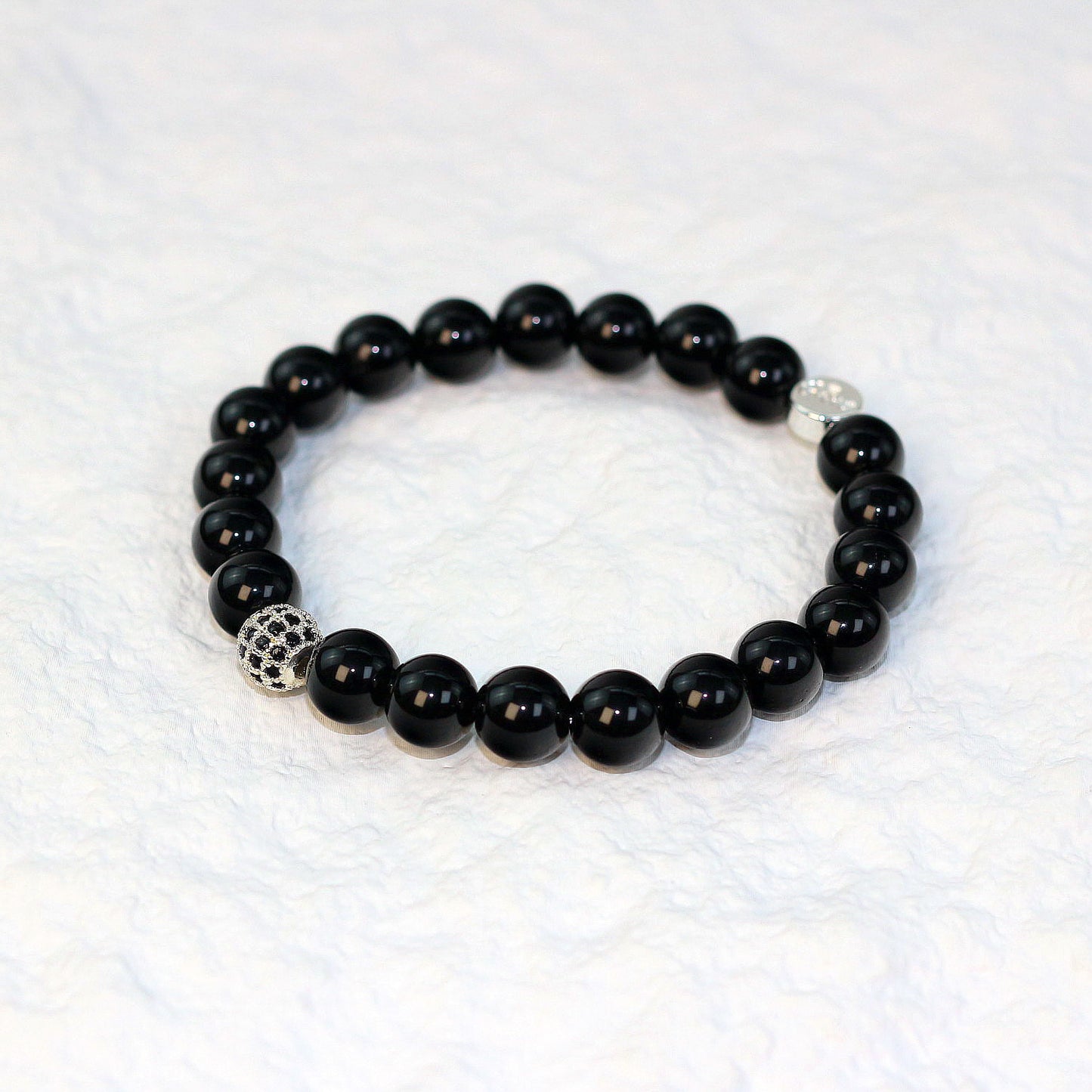 Onyx Strength Bracelet | Fortune 8mm Unisex Series
