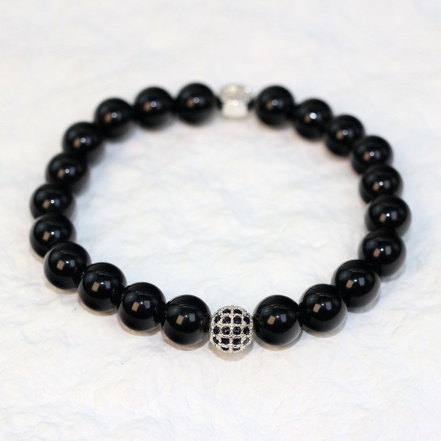 Onyx Strength Bracelet | Fortune 8mm Unisex Series