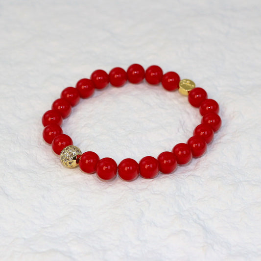 Red Jasper Strength Bracelet | Fortune 8mm Unisex Series