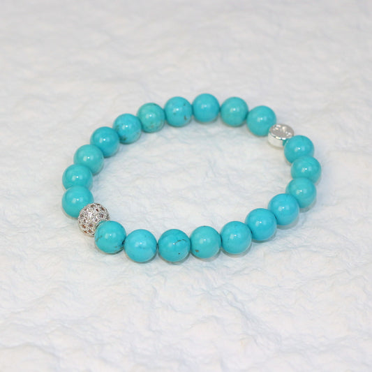 Turquoise Strength Bracelet | Fortune 8mm Unisex Series