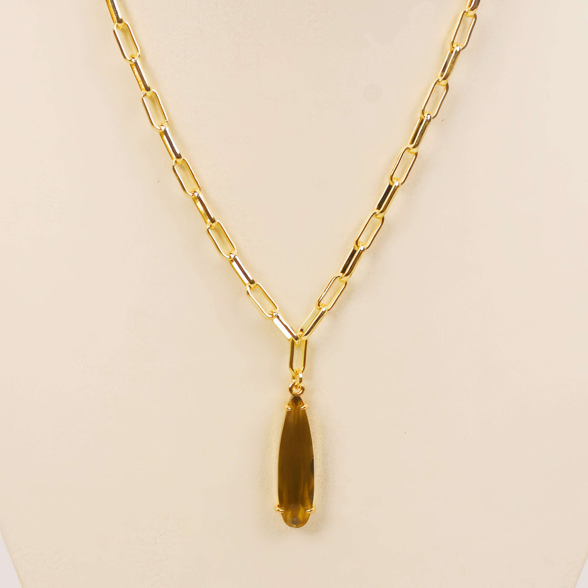 Smoky Chocolate Long Drop Jewelry Set | GinaKimKR