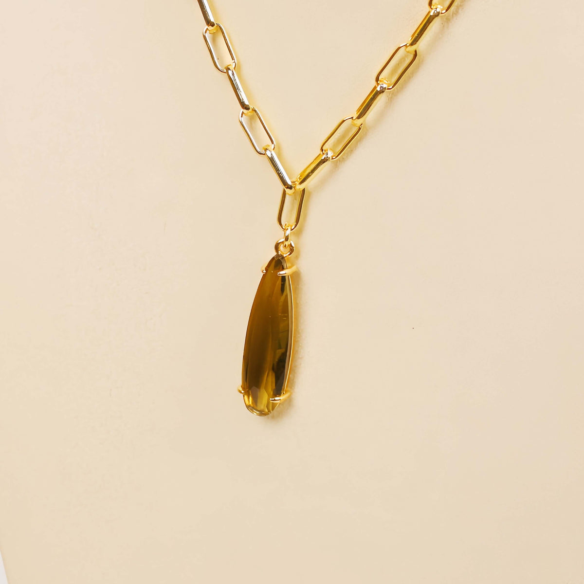 Smoky Chocolate Long Drop Jewelry Set | GinaKimKR