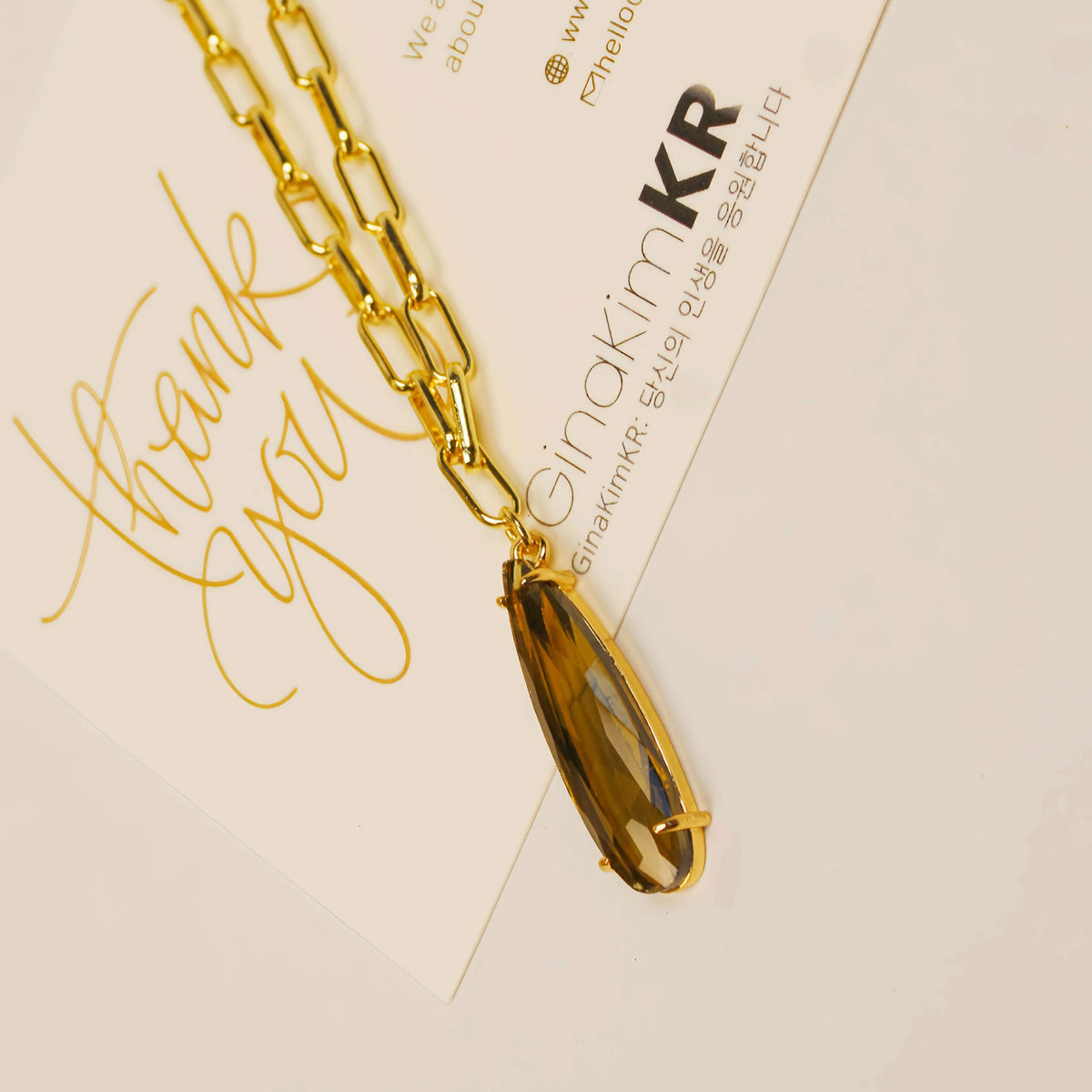 Smoky Chocolate Long Drop Jewelry Set | GinaKimKR